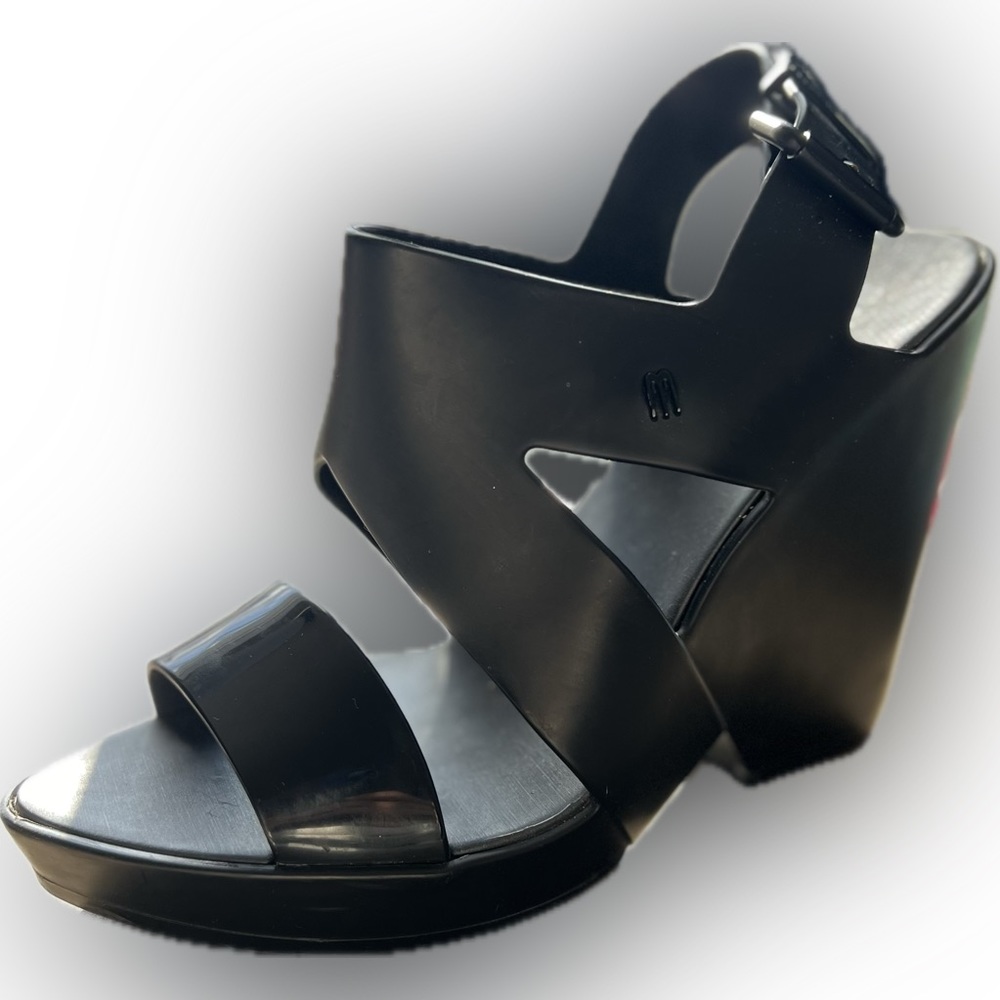 MELISSA FLIP WEDGE MATTE JELLY SANDAL